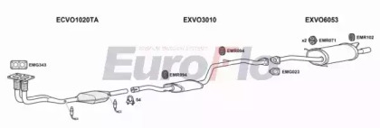 Система выпуска ОГ EuroFlo VOV4016 3008B